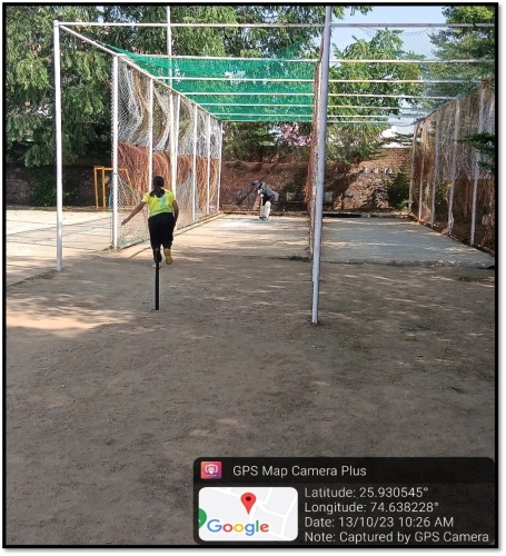 Cricket Practice Court Photograph